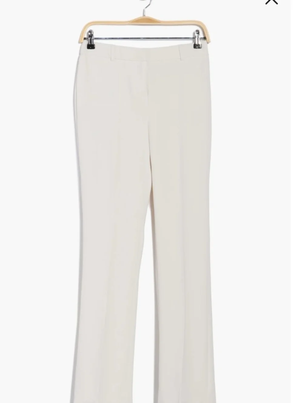 Amanda & Chelsea Off-White Straight-Leg Dress Trousers - Picture 3 of 8